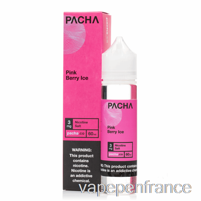 Glace Aux Baies Roses - Pacha - Stylo Vape 60ml 3mg
